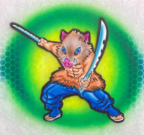 Anime Inosuke ( Demon Slayer ) # 2455 art stencil