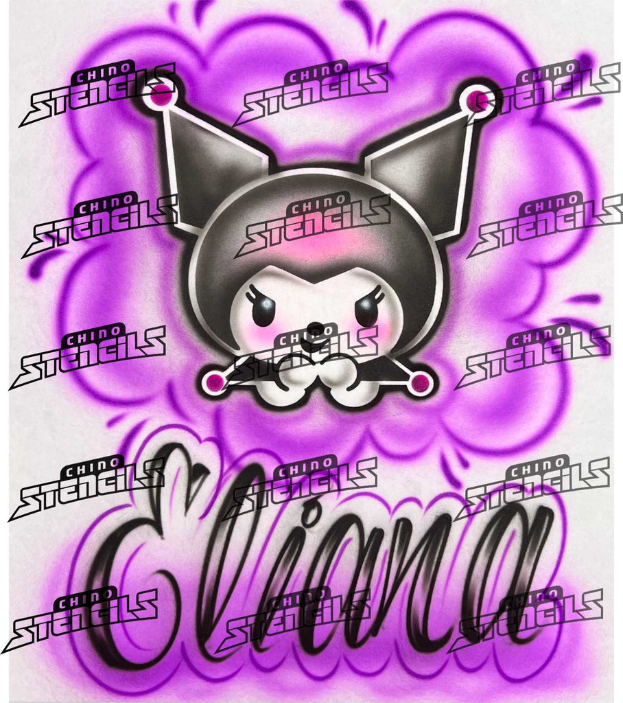 Anime Kuromi HK # 2484 Fan art stencil – Chino Stencils