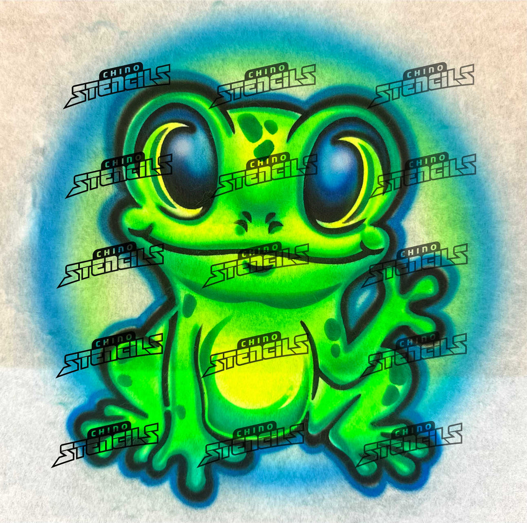 Animal Frog 3016 art stencil / template Chino Stencils