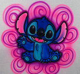 Stitch (D) # 3345 Fan art stencil
