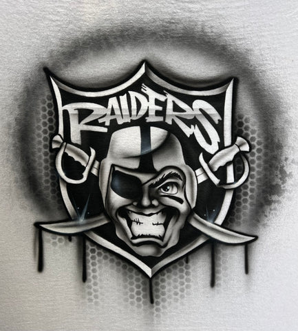 Football Raiders #1 art stencil