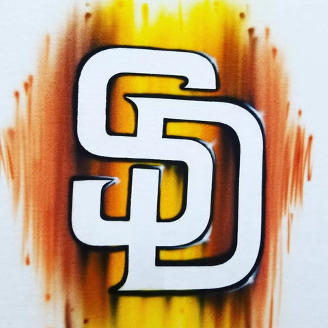 Baseball San Diego art stencil