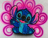 Stitch (D) # 3345 Fan art stencil