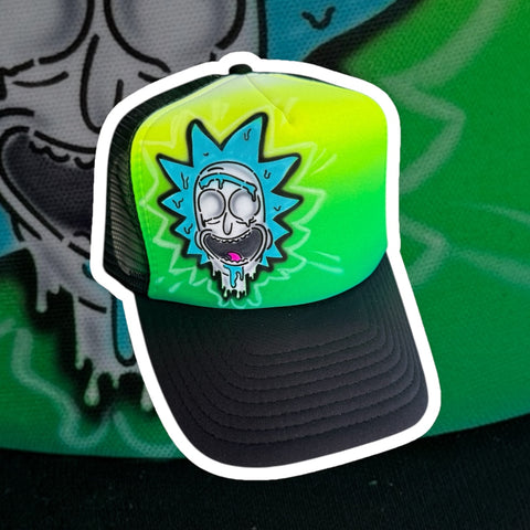 Rick Melting ( Rick and Morty )  # 2017 art stencil