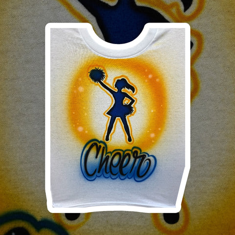 Cheer Girl art stencil / template