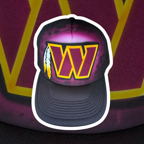 Football Commanders art stencil