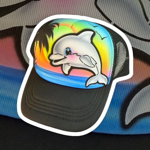 Animals Dolphin art stencil / template