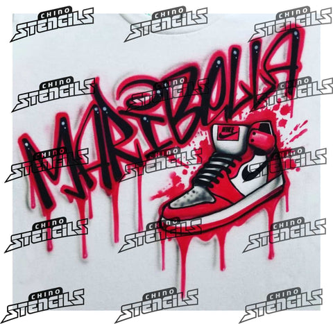 Basketball Jordans Shoes # 2364 art stencil