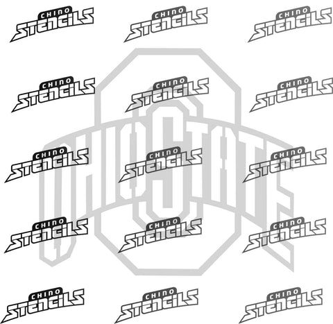 College Ohio State # 1073 Art Stencil