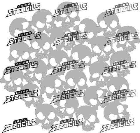 Skull Background Texture  # 1234 art stencil