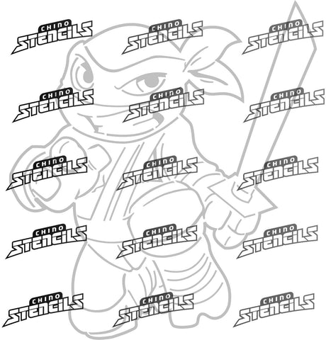 Ninja Turtle Leonardo  # 1284D art stencil