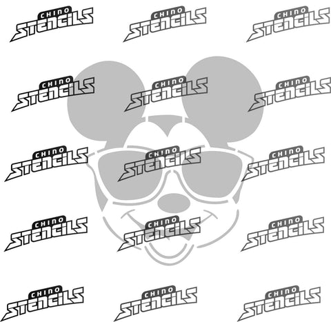 Mickey w/ Glasses # 1384 ( A ) Art Stencil