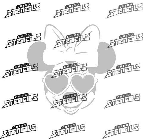 Minnie w/ Glasses # 1384 ( B ) Art Stencil