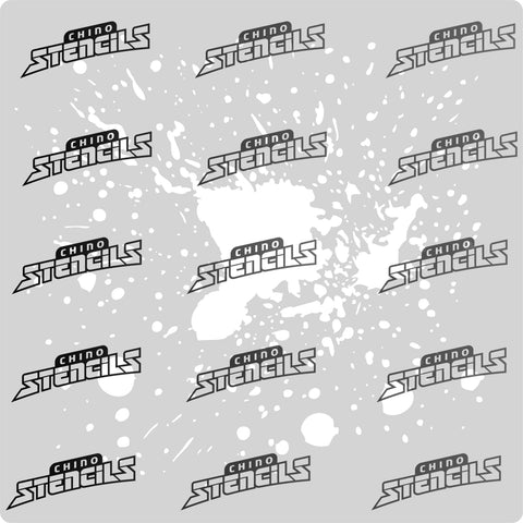 Background Texture - # 1577 Super Splat stencil, template