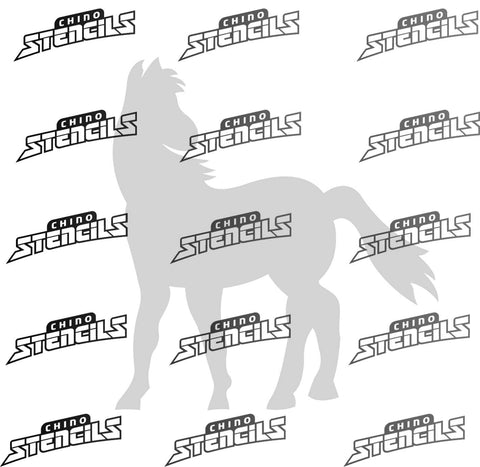 Horse #1652 art stencil / template