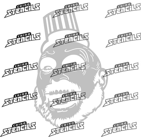 Captain S. # 1843 D art stencil