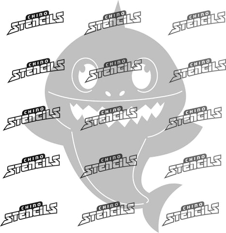 Shark Baby #1847 art stencil