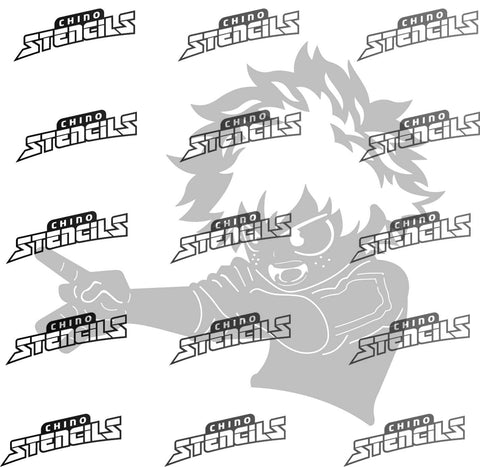 Anime Deku 2  # 1864 art stencil