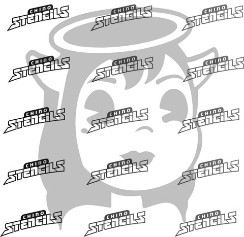 Bendy ( Alice 1 ) #1877 art stencil / template