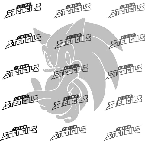 Sonic ( 3 ) # 1881  art stencil / template