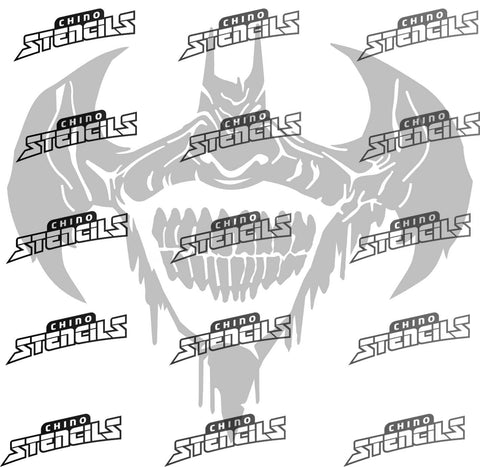 Hero joker ( batman  )logo  # 1890 art stencil