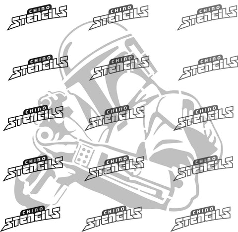 Star Wars # 1913 Mandalorian art stencil