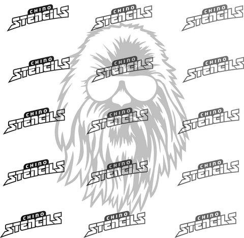 Star Wars # 1915 Chewy art stencil