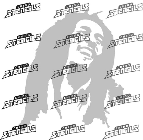 Star / Celebrities Bob Marley Silhoutte # 1934 art stencil