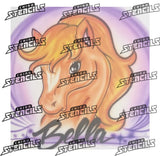Horse Head (PC) # 1957 art stencil / template