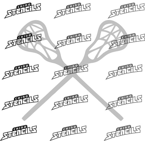 Lacrosse Cross Sticks 1982 (C) art stencil