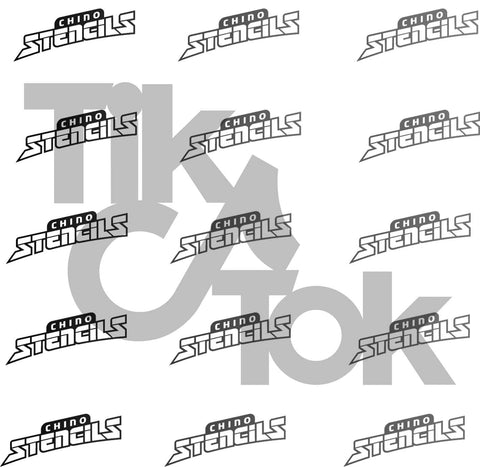 Tik Tok (B) # 2005 art stencil