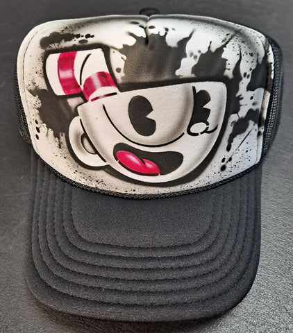 Custom Airbrush Fan Art Cup Head