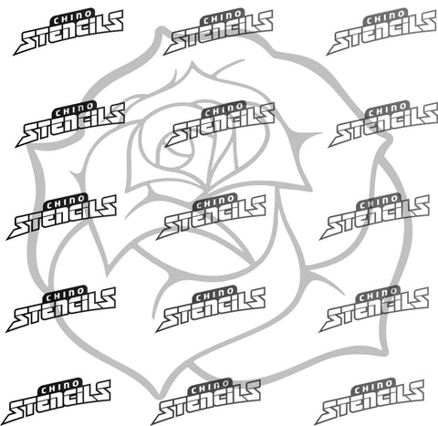 Big Rose Bud  # 2021 art stencil
