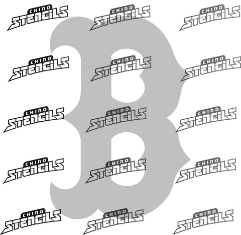 Baseball Red Sox  # 2024 art stencil