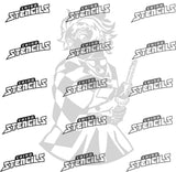 Anime Demon Slayer # 2049 A art stencil