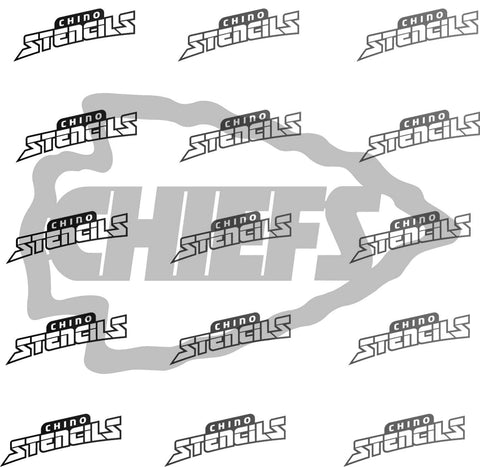 Football Chiefs  # 2065 art stencil