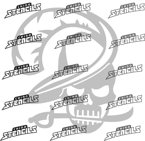 Football Buccaneers 2 # 2066 art stencil