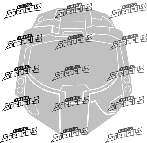 Halo Helmet # 2083 art stencil