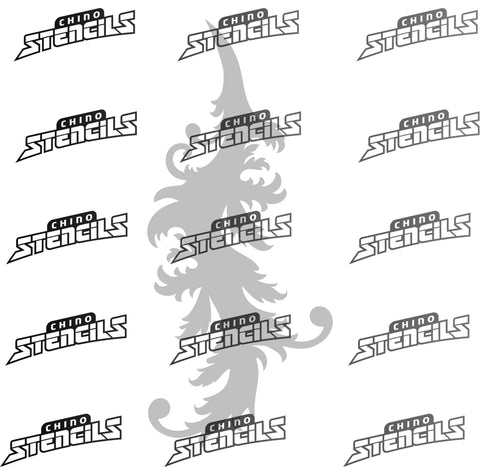 Filigree # 2119 (D) art stencil