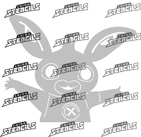 Bing Fan art stencil # 2144