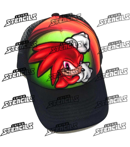 Knuckles ( Sonic ) # 2149 art stencil / template