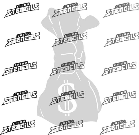 Money Bag # 2185  art stencil