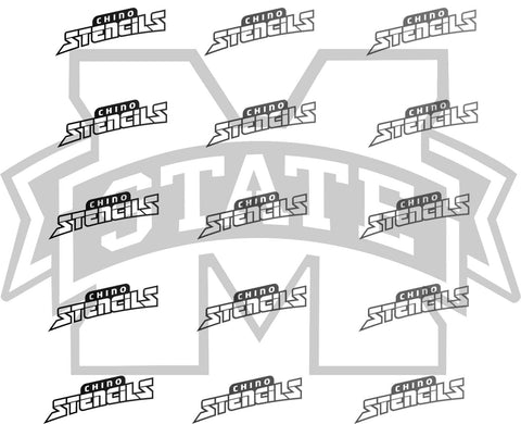 College MISS STATE # 2235 Art Stencil