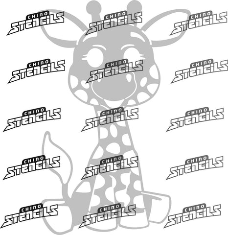 Animals Giraffe # 2249 art stencil