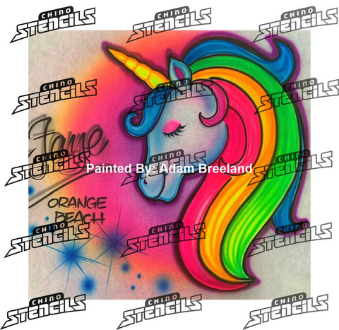 Animals Unicorn # 2262 Art stencil