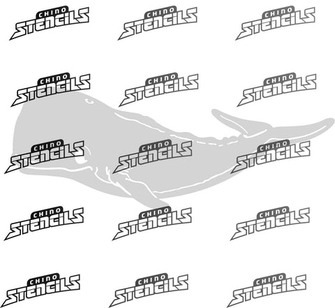 Animals 2269 Sperm Whale Art stencil