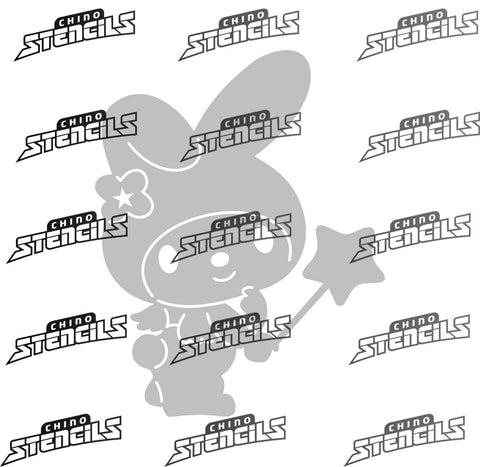 Melody 2 HK # 2310 Fan art stencil design