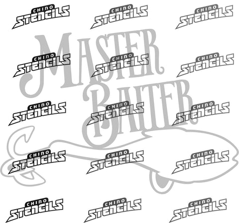 Fishing Master Baiter # 2349 art stencil / template