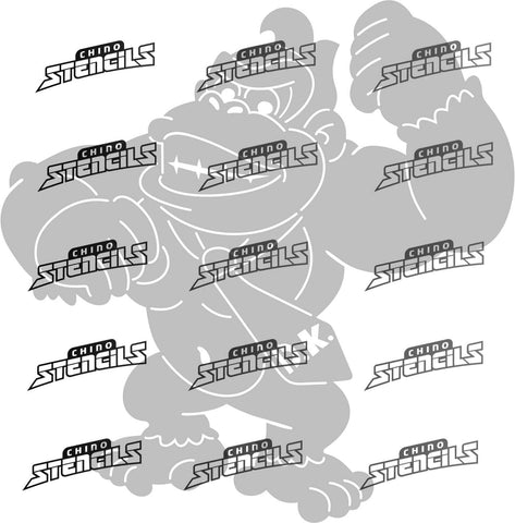 Kong ( Super Mario Brothers ) # 2368 art stencil