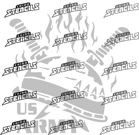 Military Army  # 1831 (B) art stencil